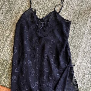 black heart sheer dress